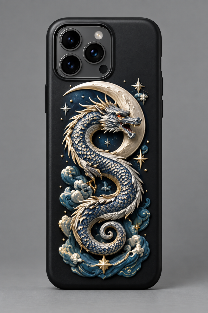 Lunar Dragon — Sculptural Phone Case