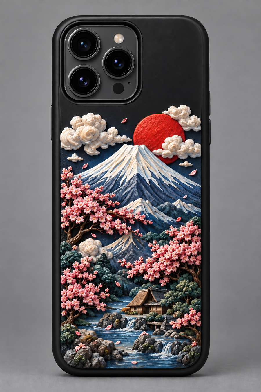 Mount Fuji sculptural phone case