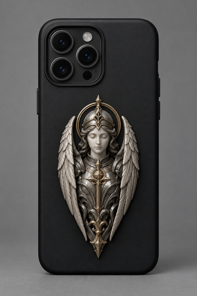 Seraphic Warden — Sculptural Phone Case
